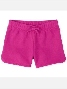 The Childrens Place French Terry Dolphin Shorts Girls Size XL 14 Solid Pink